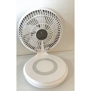 Geek Aire GF6 Rechargeable Personal Air Circulator Fan White Night Light Charger